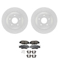 Set of 2 Bosch QuietCast Rear Rotors & Akebono ProACT Pads for CX-5 (2013–2023)