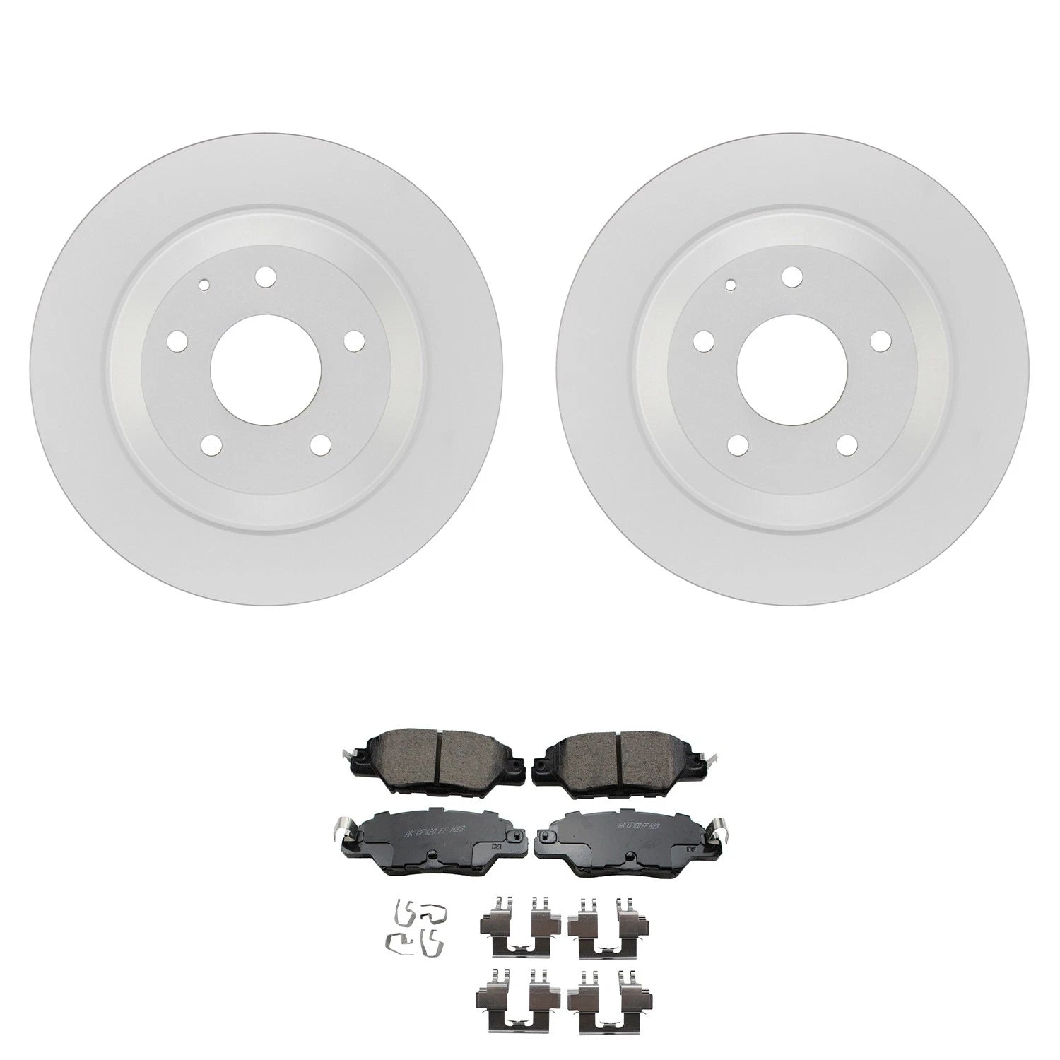 Set of 2 Bosch QuietCast Rear Rotors & Akebono ProACT Pads for CX-5 (2013–2023)
