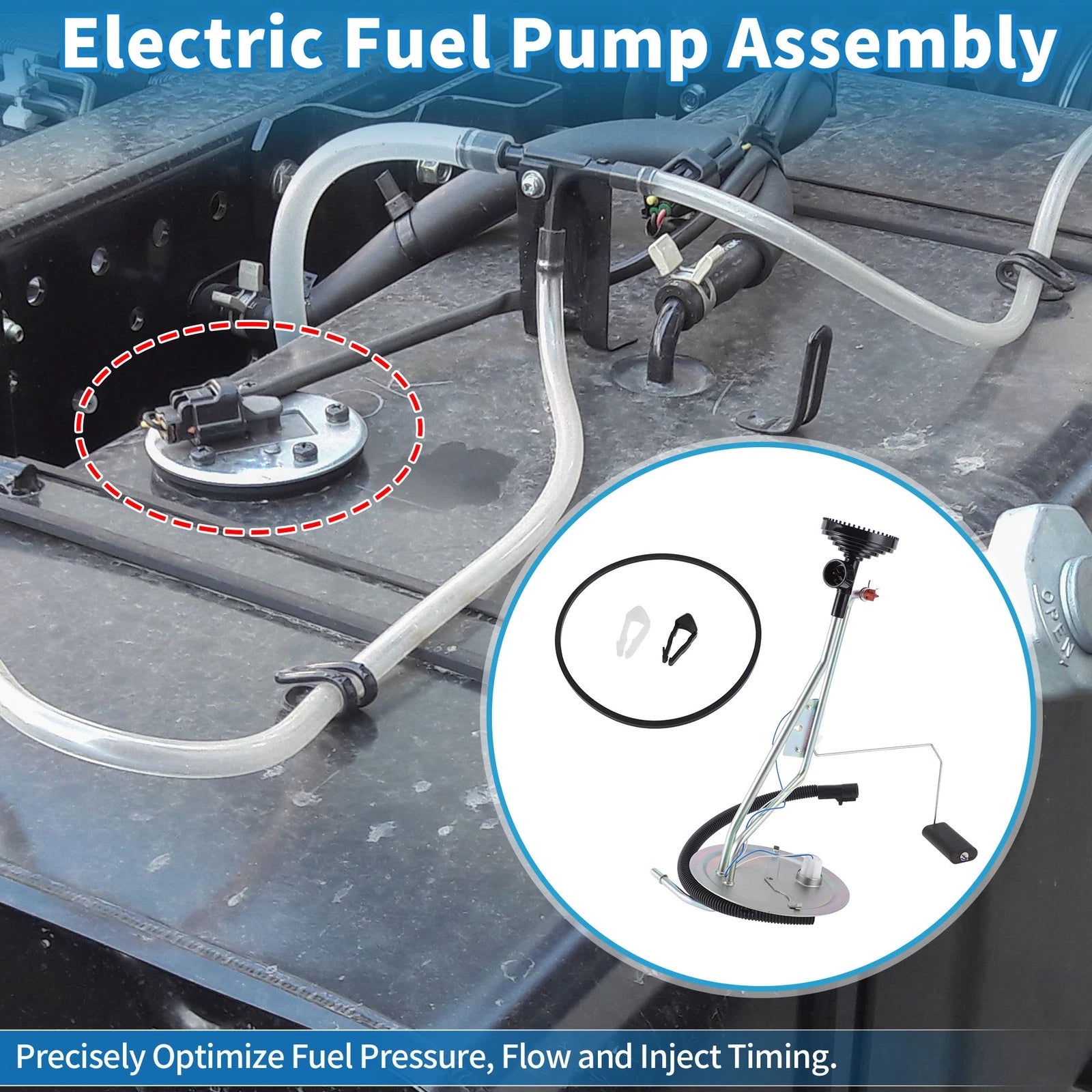 Electric Fuel Pump Assembly No.FL0270 for Ford F250 F350 V8 6.0L Diesel (2005–2006)