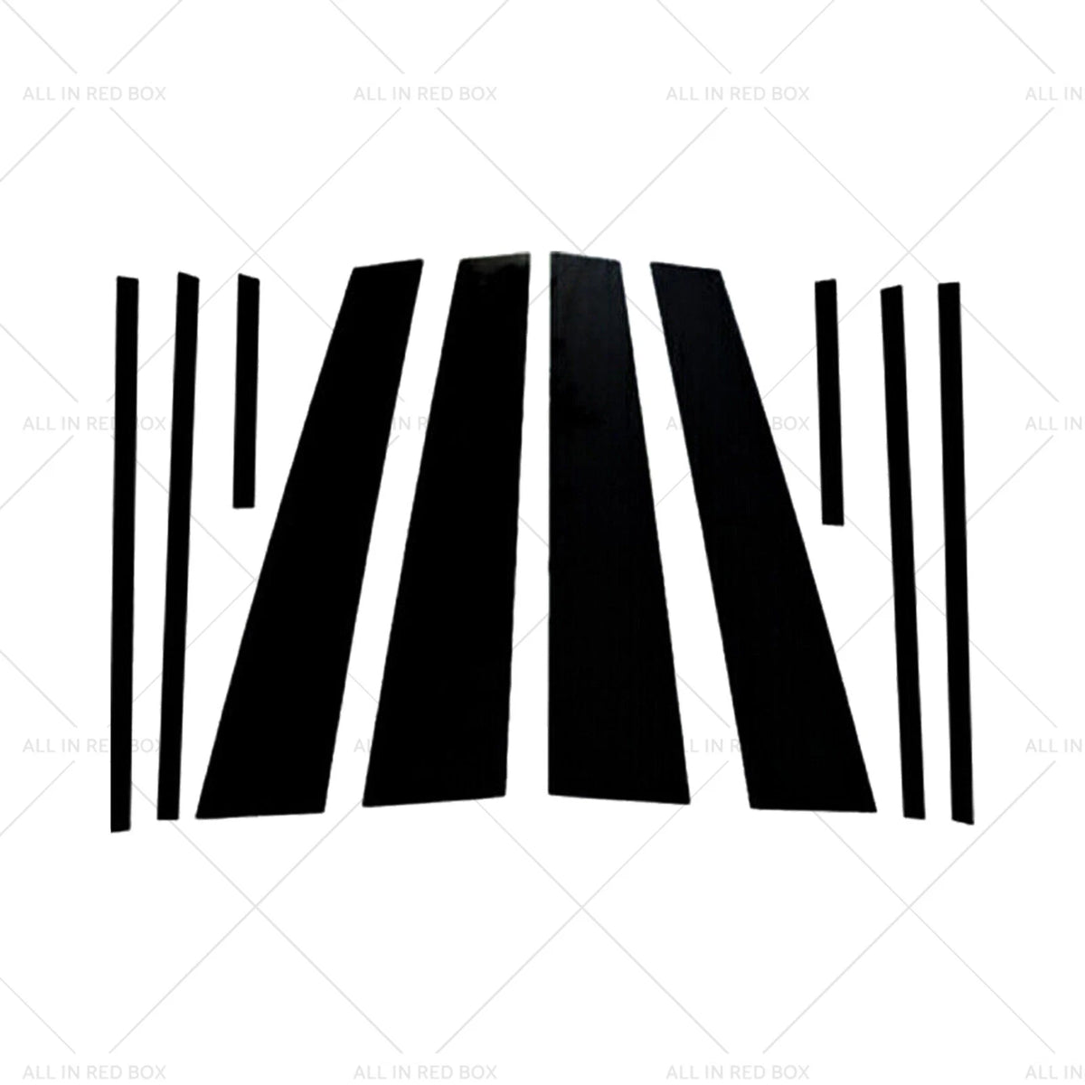 Gloss Black Pillar Posts Door Trim Cover for Toyota RAV4 (2019–2024)