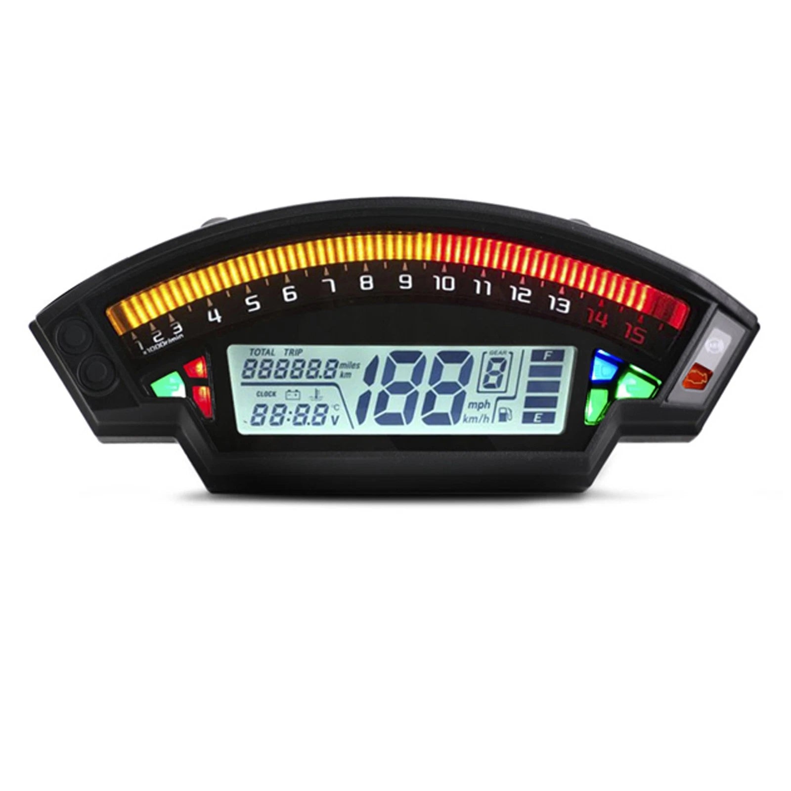 Universal Motorcycle TFT Digital Speedometer 14000RPM Odometer Backlight