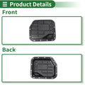 Engine Oil Pan for Dodge Ram 1500 1996-2001 - 1 x No.52118779AB, Iron Black
