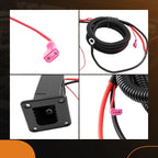 Golf Cart Charging Receptacle with Harness for EZGO TXT (2000–2023)
