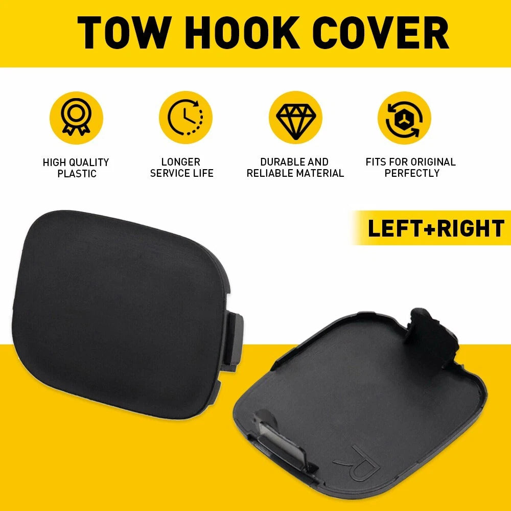 Set of 2 Front Bumper Tow Hook Eye Caps for Toyota Prius (2010â2011)