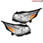 Halogen Headlights Pair for Chevy Malibu (2013–2015) Chrome