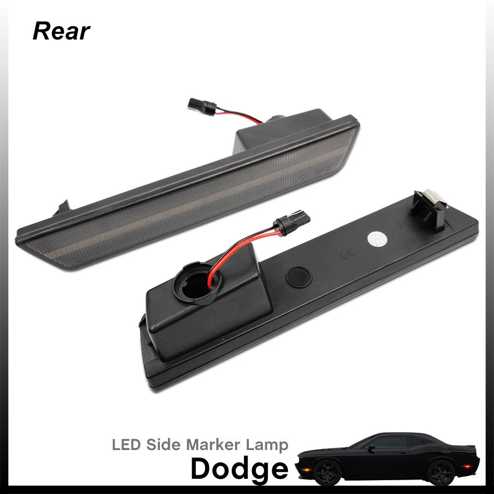 LED Smoke Lens Side Marker Lights for Dodge Challenger (2008–2014)