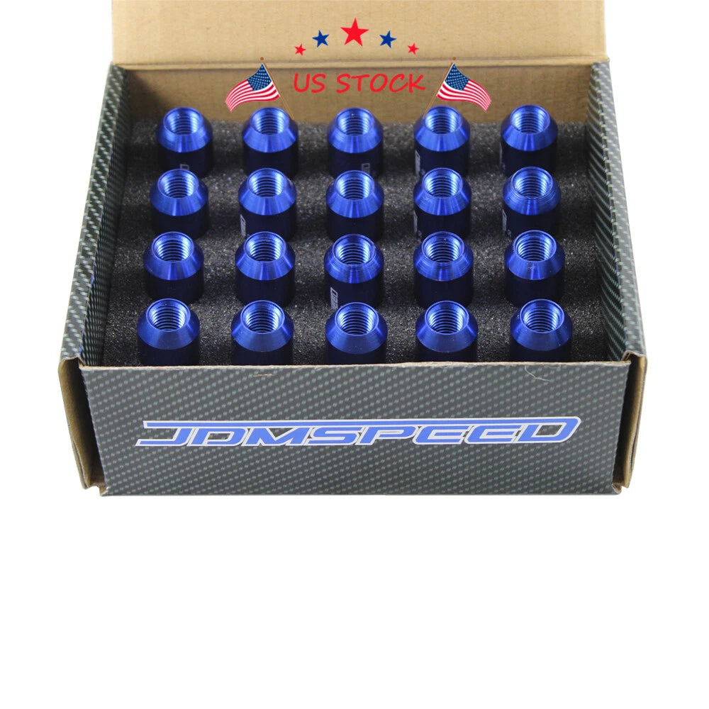20PCS Extended Forged Aluminum Tuner Racing Lug Nuts for Universal Vehicles