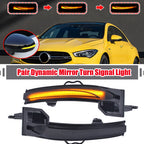 2X Sequential Side Mirror Turn Signal Lights for Mercedes-Benz W177 C118 (2019–2026)