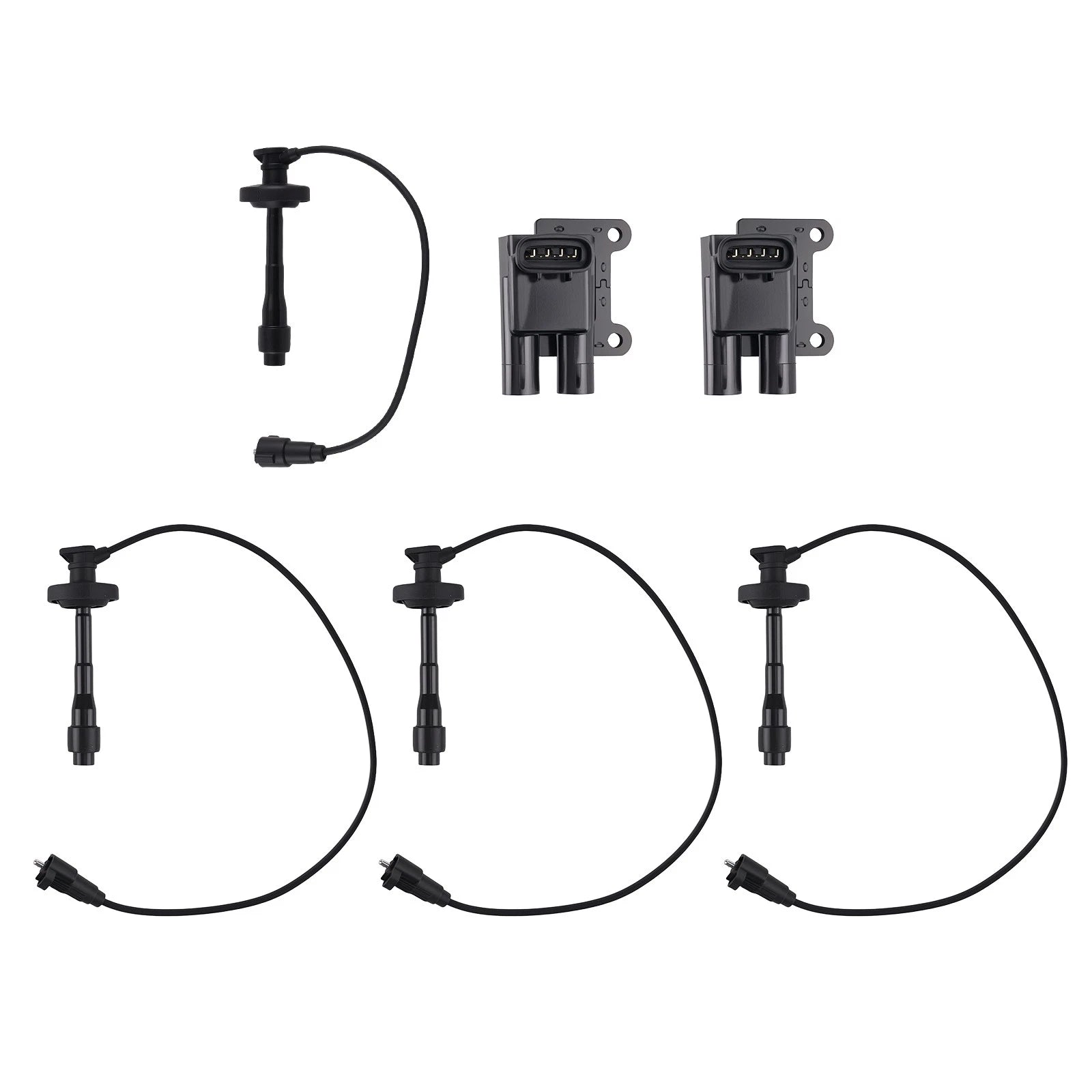 Ignition Coil & Spark Plug Wire Set for Toyota Corolla 1.8L L4 (1998–1999)