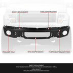 Steel Matte Front Bumper Face Bar for Ford F-150 (2009–2014) w/Fog Light Cutouts