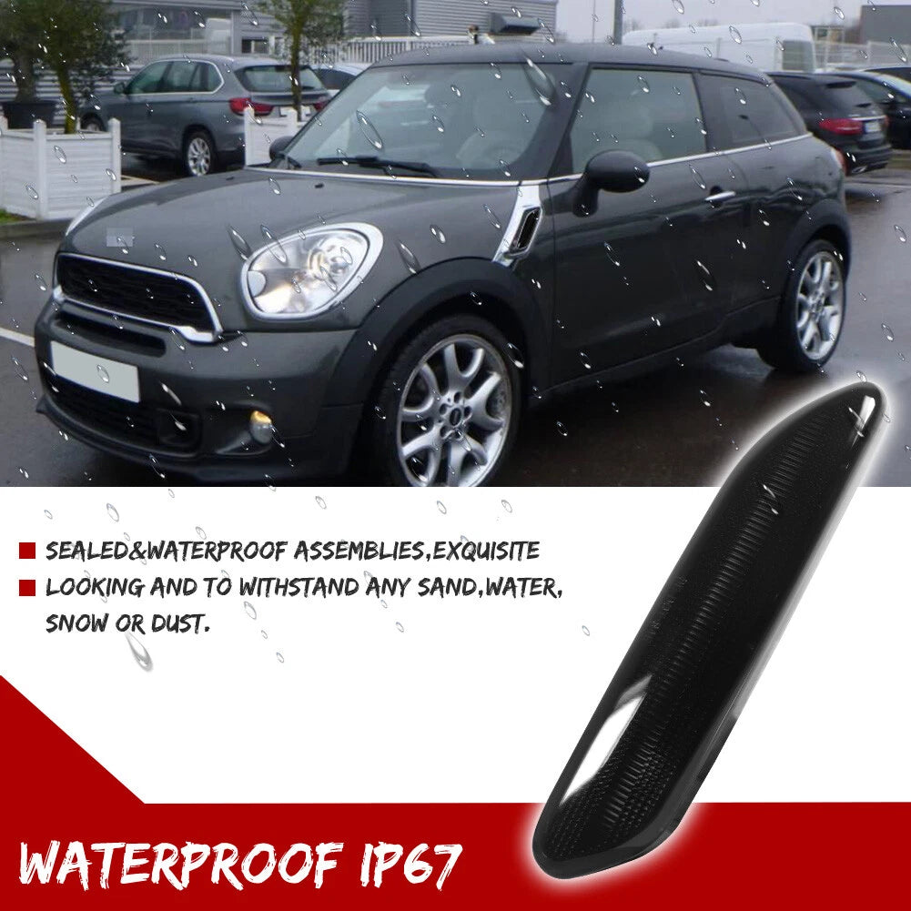 Fender Side Marker Light for Mini Cooper Countryman (2012–2017) Smoke Lens