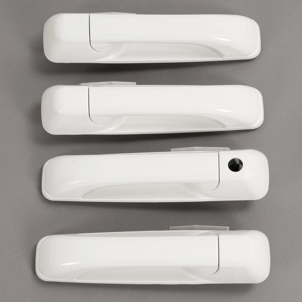 Set of 4 Outside Door Handles for Dodge Ram 1500 (2009–2024) / Ram 2500 (2011–2025) White