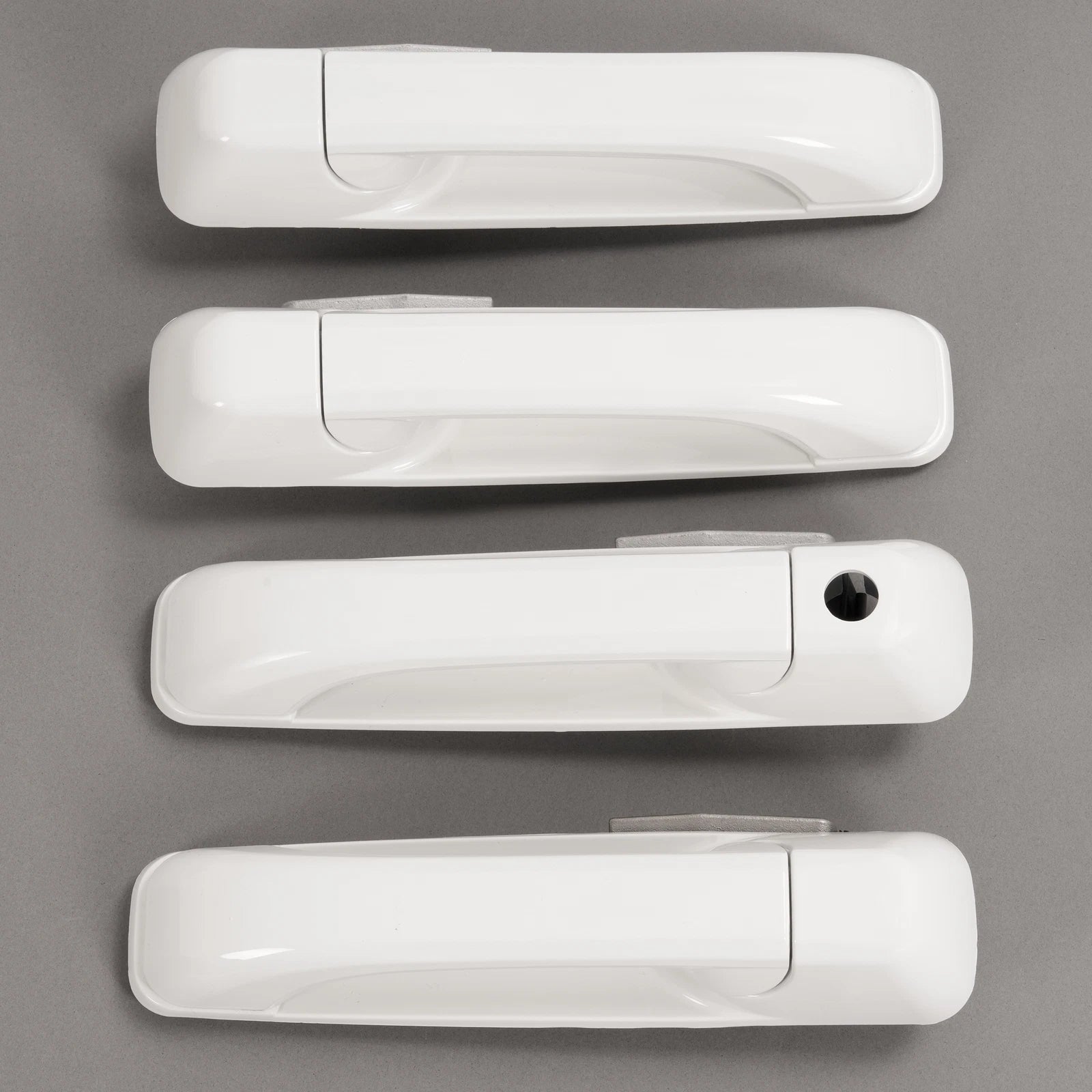 Set of 4 Outside Door Handles for Dodge Ram 1500 (2009–2024) / Ram 2500 (2011–2025) White