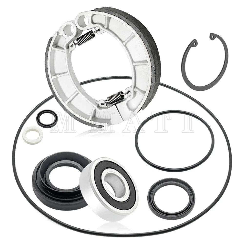 Rear Brake Shoes Kit w/Bearing Seals for Honda Foreman 500 TRX500FM/FE (2014–2019)