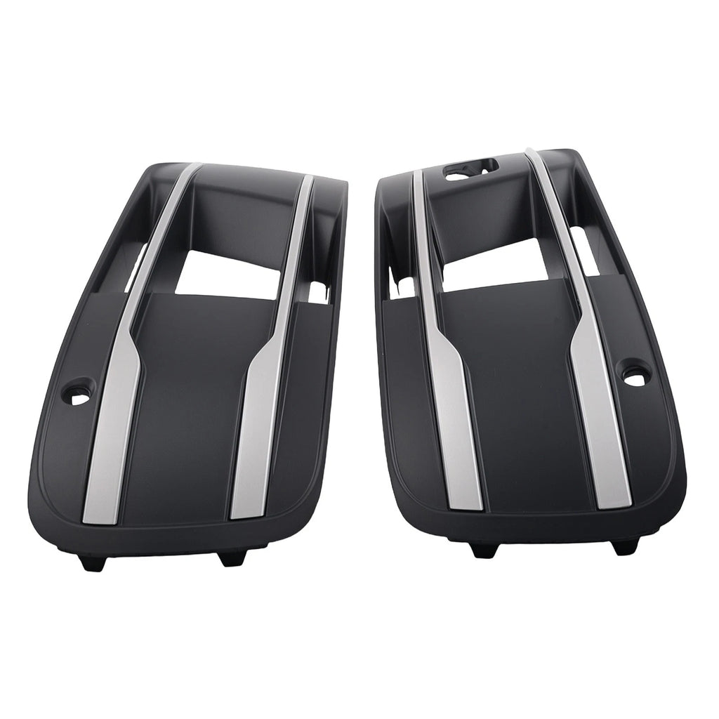 Set of 2 Front Bumper Fog Lamp Grille Covers for Audi Q7 (2016–2019)