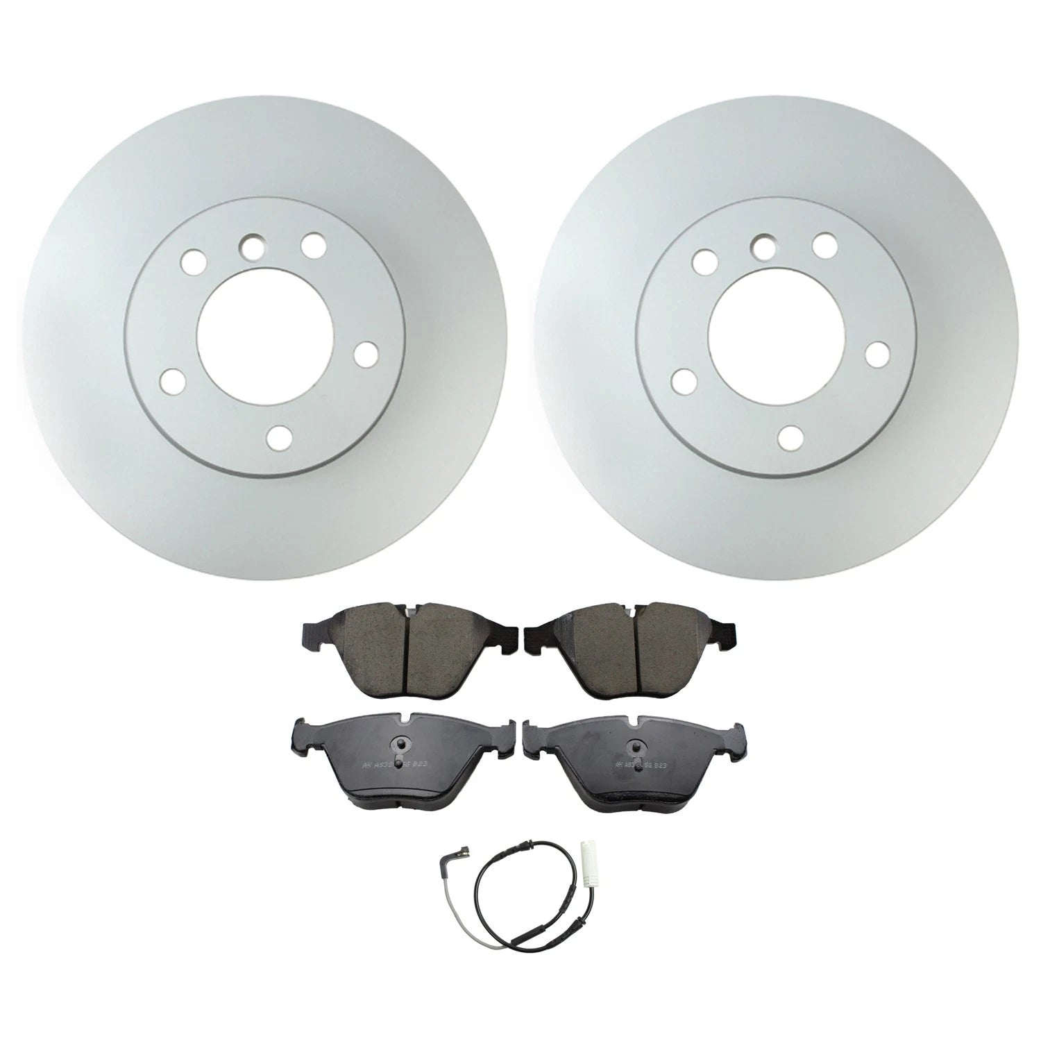 Hella Front Rotors & Akebono Euro Ceramic Brake Pads for BMW E93 328i (2007–2013)