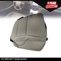 Driver Side Bottom Seat Cover for Honda Accord (2003–2017) Perforated Gray