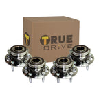 Wheel Hubs for Chevrolet Malibu (2013–2015) Front & Rear 5 Lug with Bearing