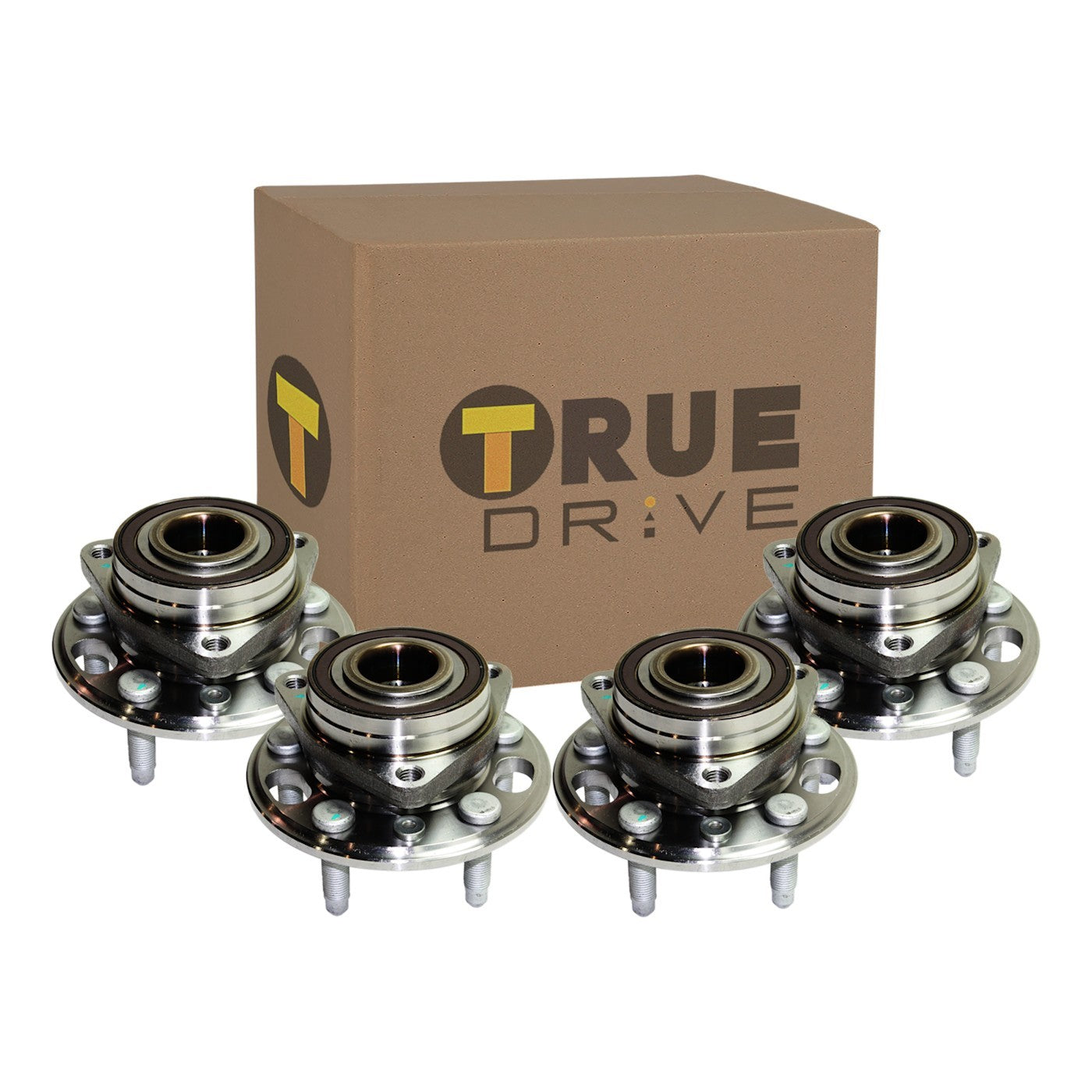 Wheel Hubs for Chevrolet Malibu (2013–2015) Front & Rear 5 Lug with Bearing