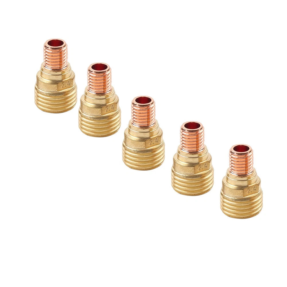 5PCS 45V44 Gas Lens Collet Body 2.4mm for WP-9/20/25 TIG Welding Torch