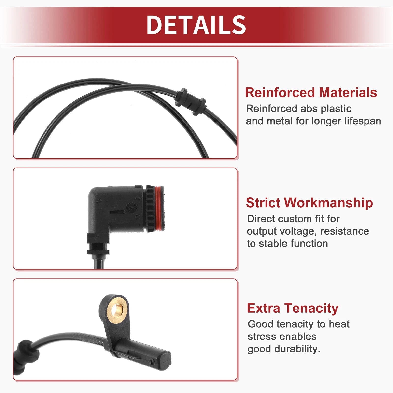 ABS Wheel Speed Sensor No. 1725400617 for Mercedes-Benz SLC43 (2017–2020)