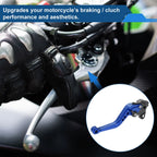 Long Brake Clutch Levers for Honda VFR1200F (2010–2014) Blue 1 Pair