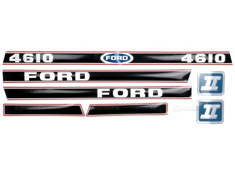 Bonnet Decal Set for Ford 4610 Force II Tractors