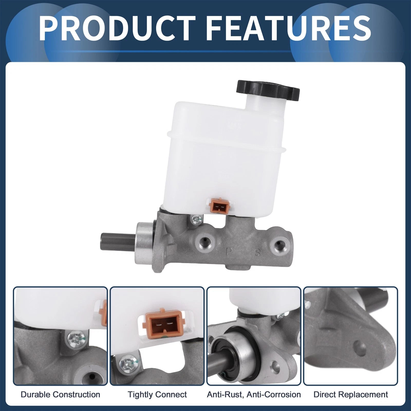 Brake Master Cylinder with Reservoir No. 585102B800 for Hyundai Santa Fe (2006–2009)