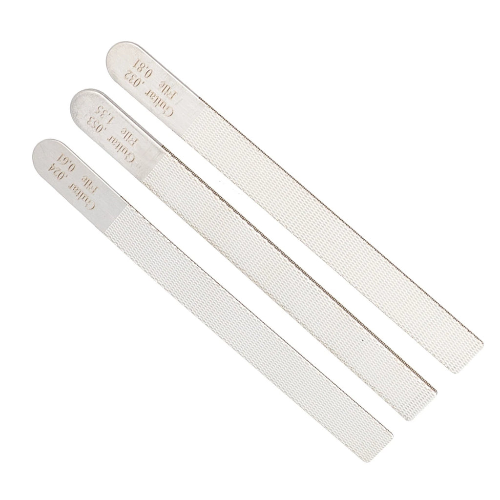 3X Steel Guitar Nut File Tool Kit for Luthier Fret Crowning Repair