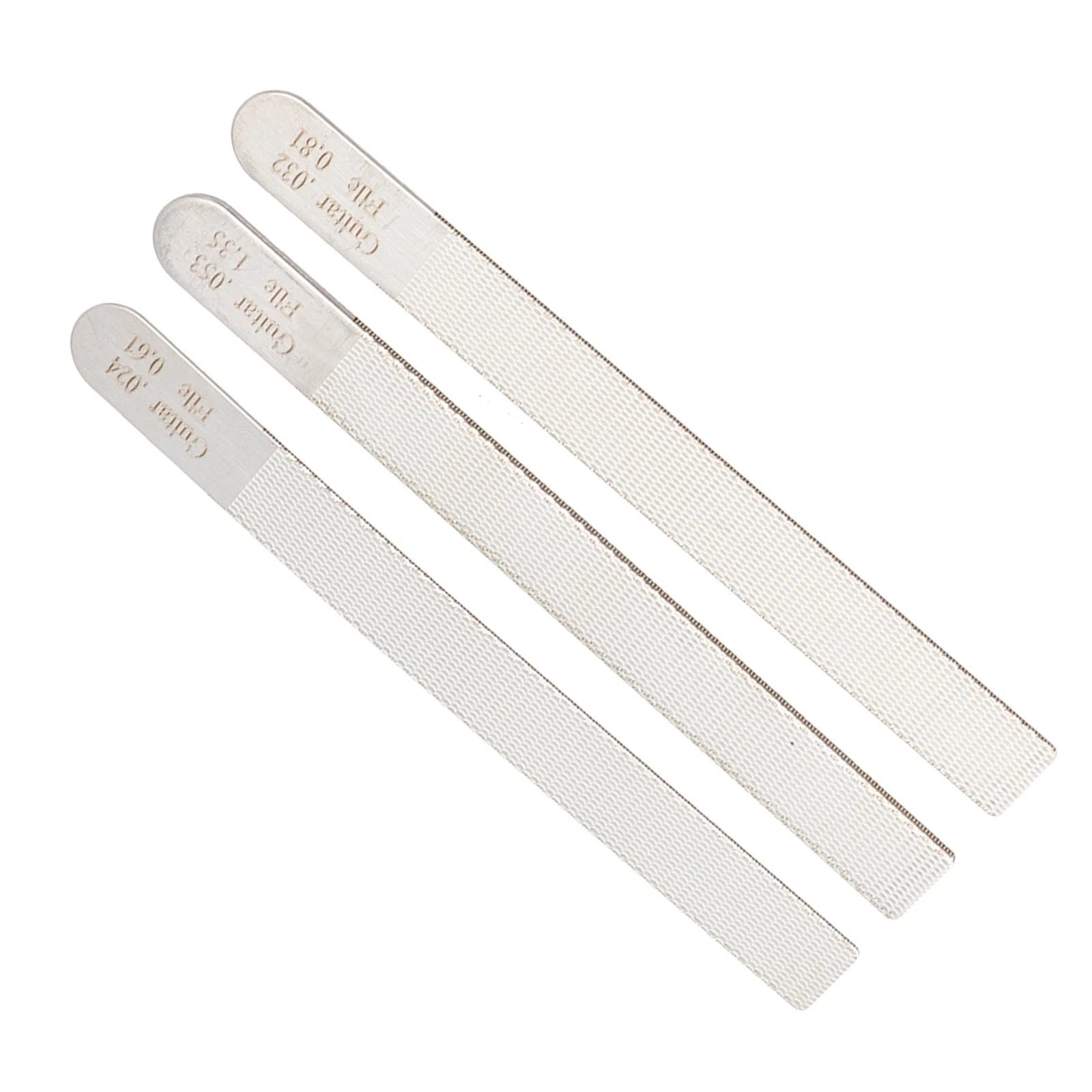 3X Steel Guitar Nut File Tool Kit for Luthier Fret Crowning Repair