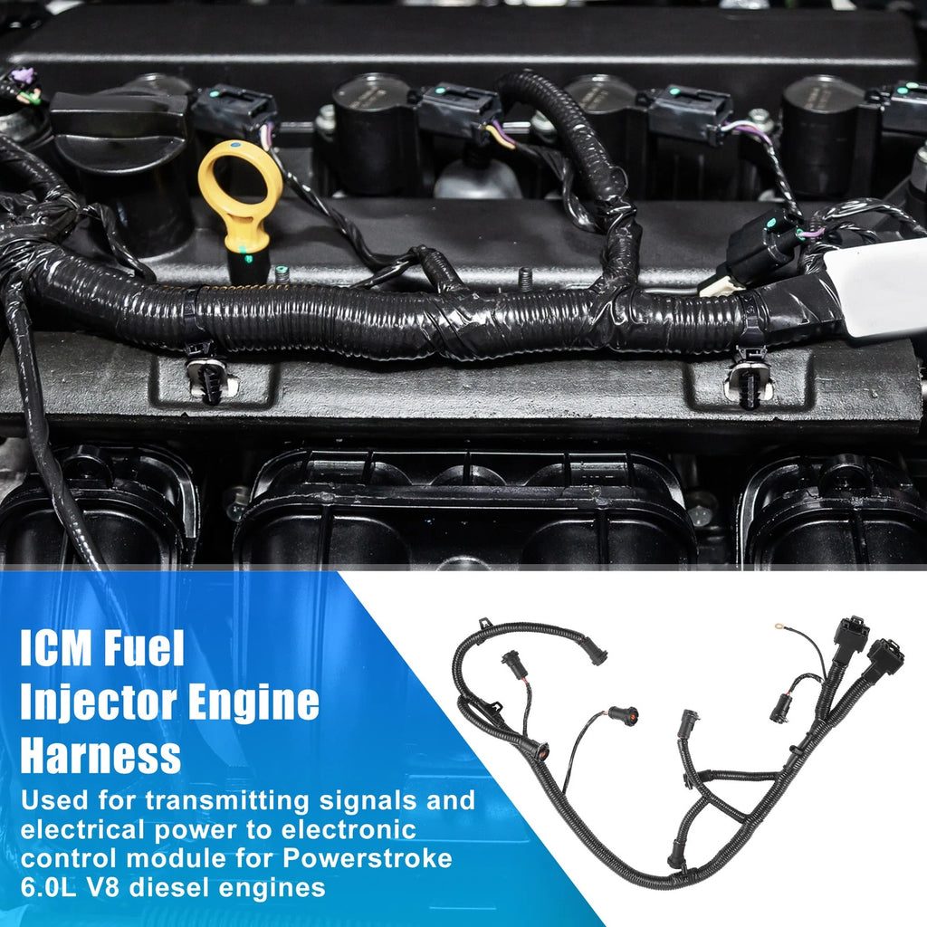 FICM Fuel Injector Wiring Harness for Ford Powerstroke V8 Diesel (2003–2007) 5C3Z9D930A