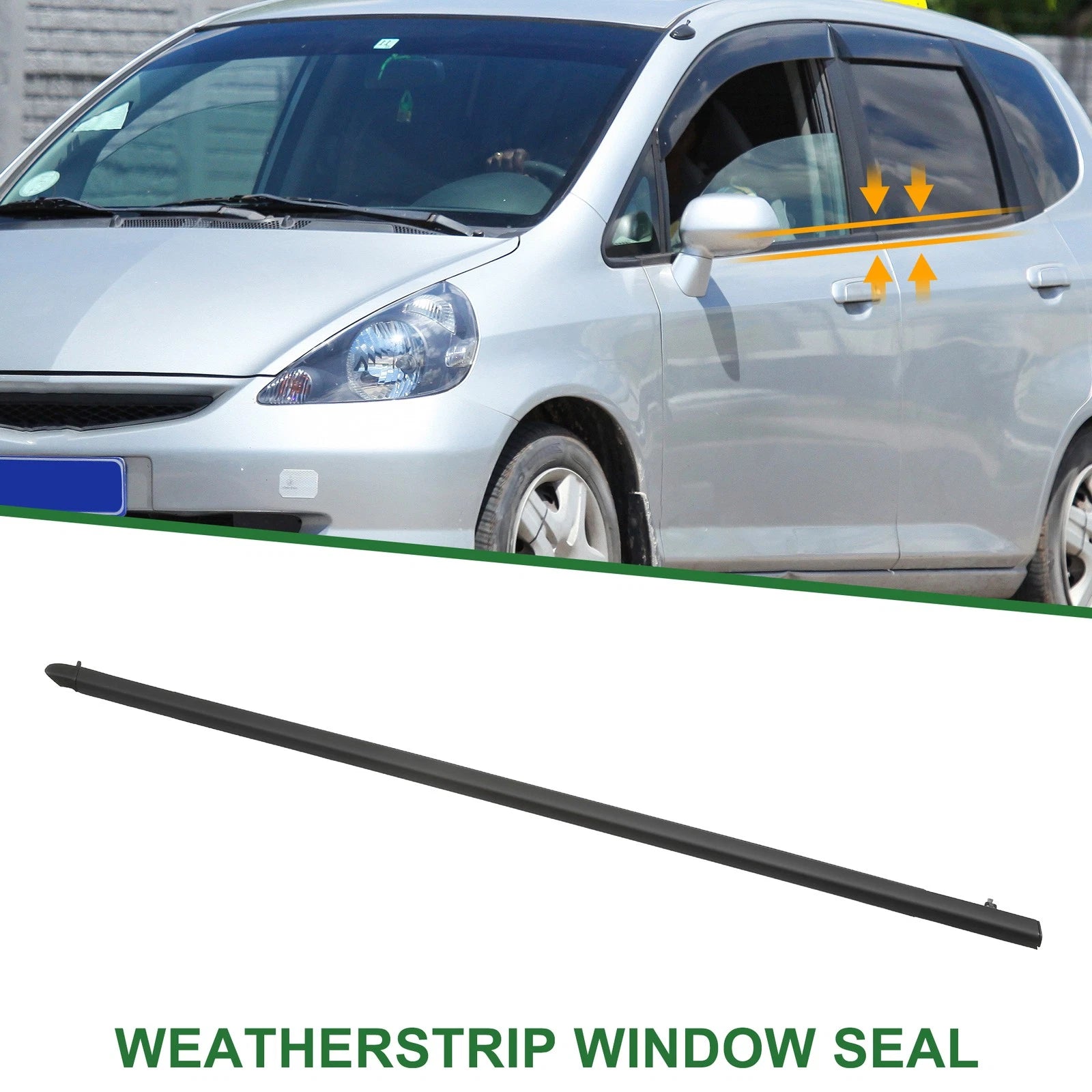 1pc Front Right Weatherstrip Window Seal No. 72410T5HH01 for Honda Fit (2015–2020)