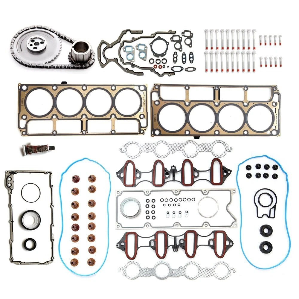 Lower Gasket Set & Timing Chain Kit with Head Bolts for Chevrolet Tahoe (2006)