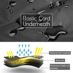 Motorcycle Cover XL for Universal Fit (97×41×49 in) Waterproof UV Protector