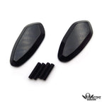Mirror Block Off Base Plates for Yamaha R1 YZF-R1 (2000–2008) Black