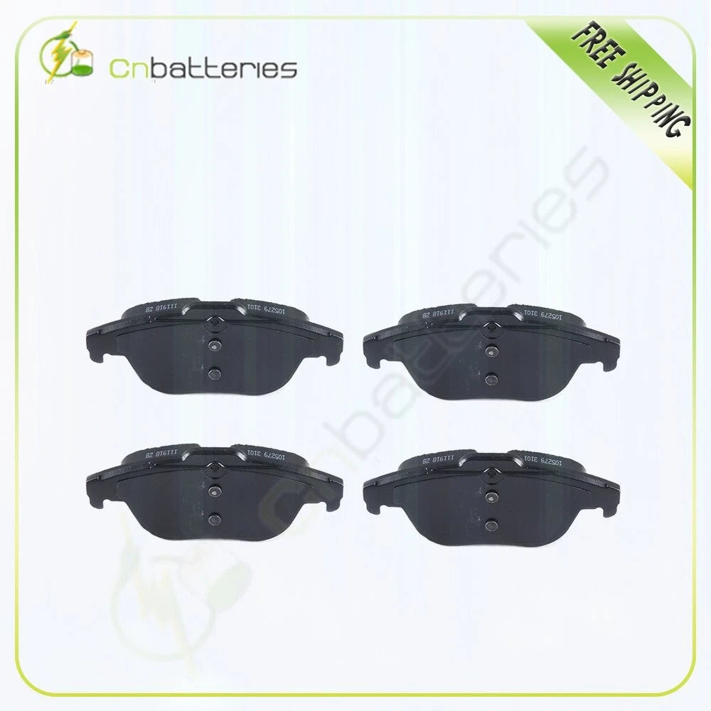 Set of 4 Metallic Brake Pads Rear for Mercedes Benz E400 E550 (2010–2017)