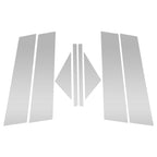 8 Pcs Door Pillar Window Trim for Mazda 3 Axela (2020–2024) Silver Tone