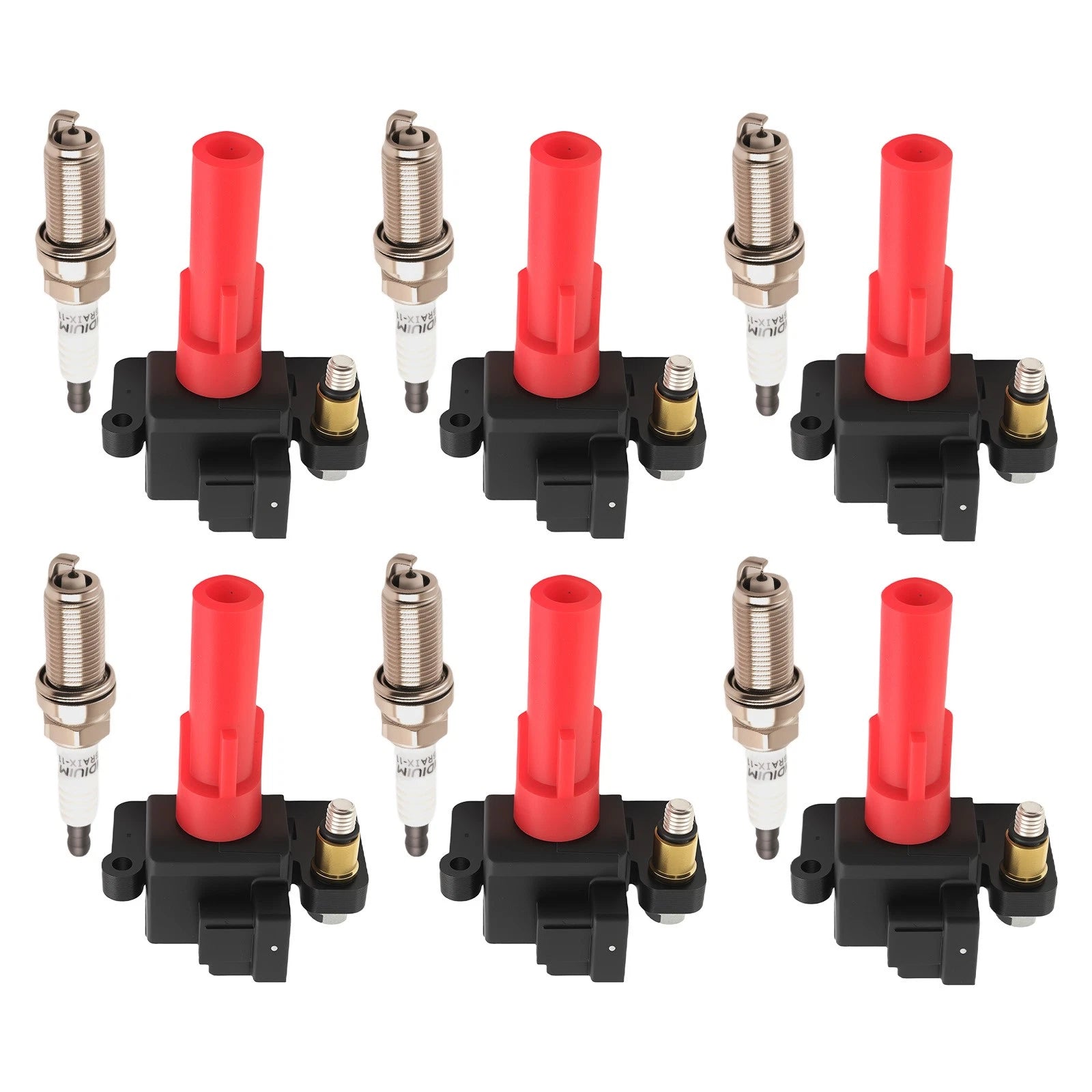 6PCS Ignition Coils & Spark Plug for Subaru Legacy Outback 3.6L (2010–2014) UF666