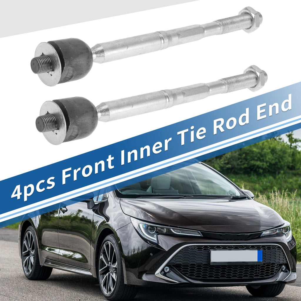 Set of 4 Front Inner Tie Rod End Links for Toyota Highlander (No.EV80945)