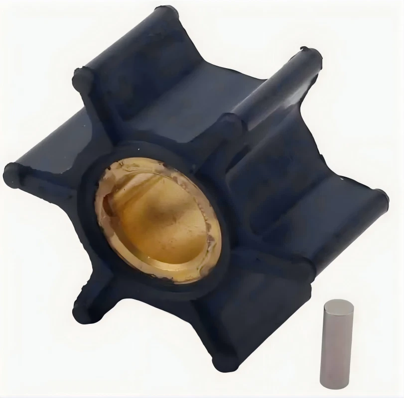 Water Pump Impeller with Pin for Evinrude Johnson 4-6 HP Outboard (0389576)