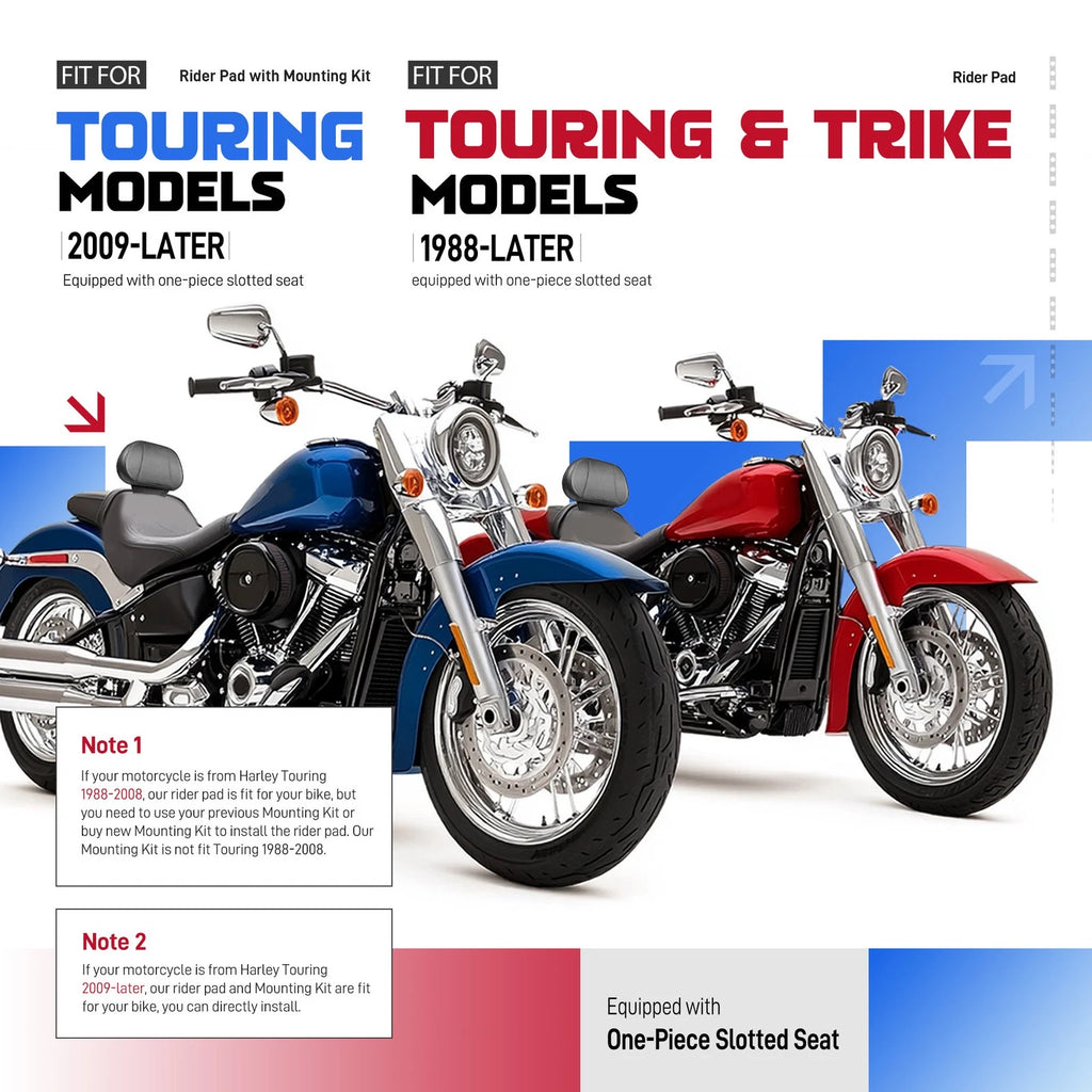 Backrest for Harley Road King, Electra Glide, Street Glide (1988-Present)