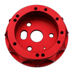 J2 Steering Wheel Hub Adapter for Ford Fairlane Mustang (1965–1969) Red Aluminum 6-Bolt