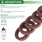 Set of 5 Oil Seal Rotary Shaft Seal FKM Rubber 26x37x7mm