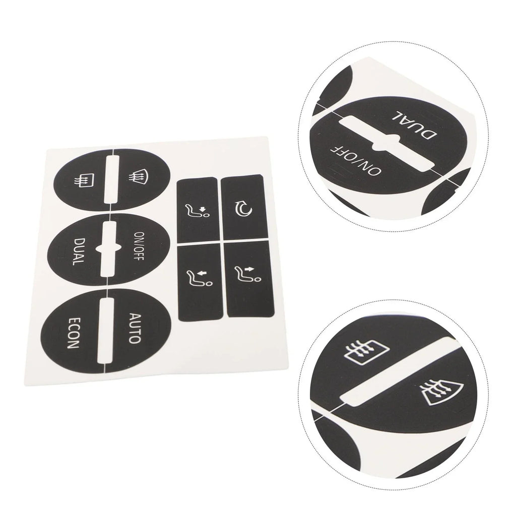 AC Button Worn Repair Decals Stickers for Volkswagen Passat (2005–2010)