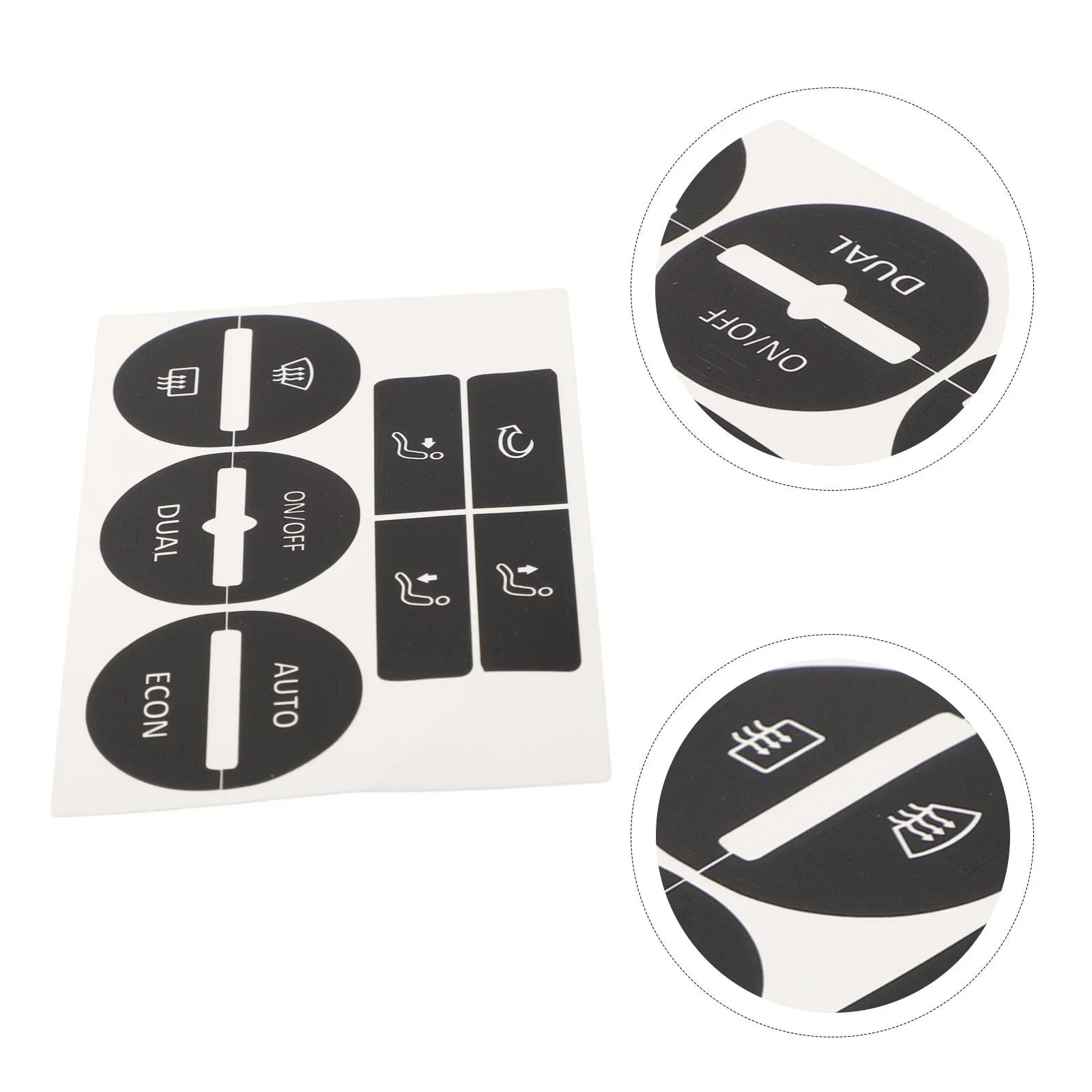 AC Button Worn Repair Decals Stickers for Volkswagen Passat (2005–2010)