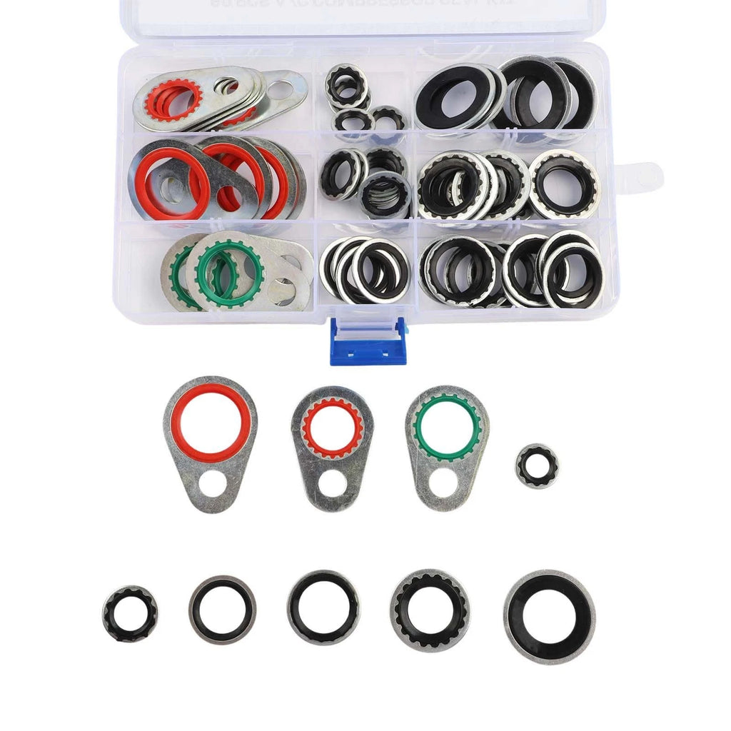 AC System Sealing Washer Kit for Automotive Applications (60 Pieces)