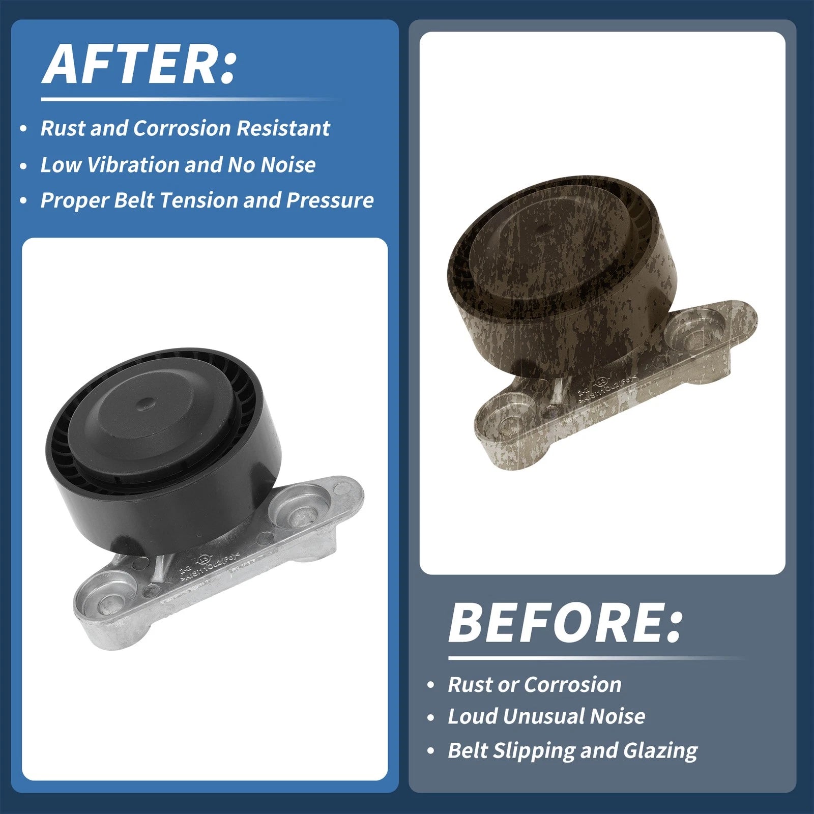 Belt Tensioner for Volkswagen Polo (2014–2017) No. 04E145299J Metal Plastic