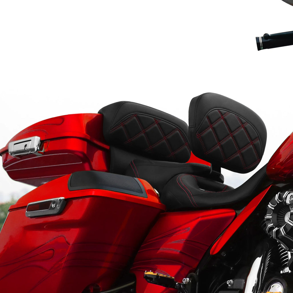 Chopped Razor Trunk Backrest for Harley Touring Road Street Glide (2014–2023)