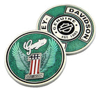 Winged #1 Logo Metal Challenge Coin for Harley-Davidson (1.75")
