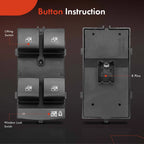 Power Window Switch for Chevy Impala, Malibu (2014-2020)